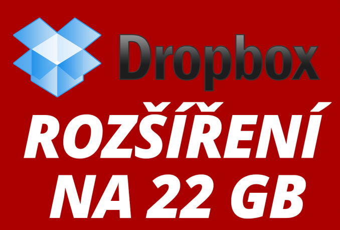 Rozšíření DROPBOX účtu na 18 GB