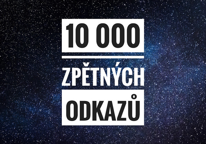 10 000 SEO zpětných odkazů - DNES 1+1 AKCE - GSA odkazy 