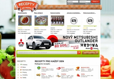 Odkaz z www.maminyrecepty.cz na 6 měsíců (recepty, jídlo)