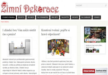 Publikujeme článek na www.zimni-dekorace.cz
