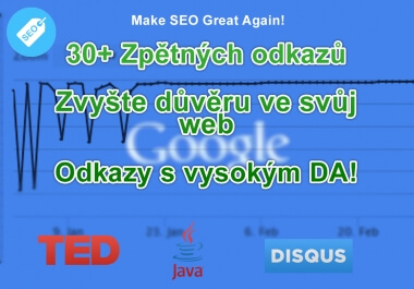 Vytvořím 30+ zpětných odkazů pro Váš web