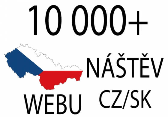 10 000+ návštěv webu z CZ/SK