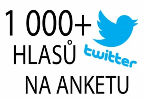 1 000+ Twitter hlasů na anketu