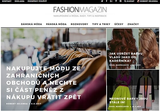Napíši PR článek na FashionMagazin.cz