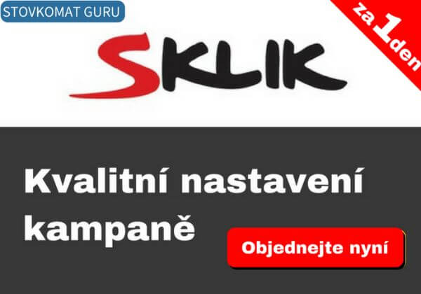 Sklik - výdělečné nastavení kampaně