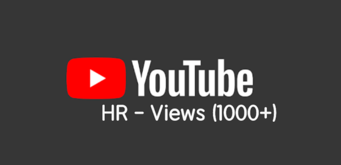 YouTube HR - Views