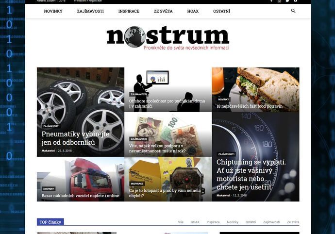Publikace na Nostrum.cz