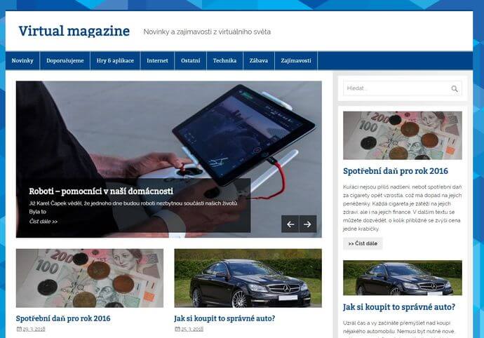 Publikace na Virtualmagazine.cz