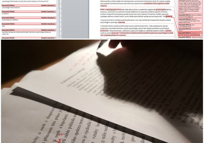 Gramatická a stylistická korektura textů