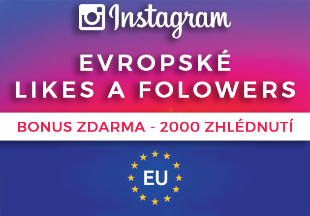 Až 5000 Zahraničních Followers + 5000 Evr. Likes 
