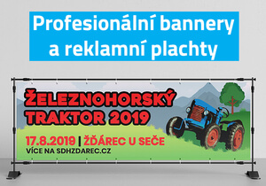 Kvalitní reklamní bannery, rollupy, plachty a další