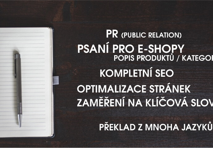 Psaní popisků pro e-shop 1 NS + analýza klíčovýchg slov