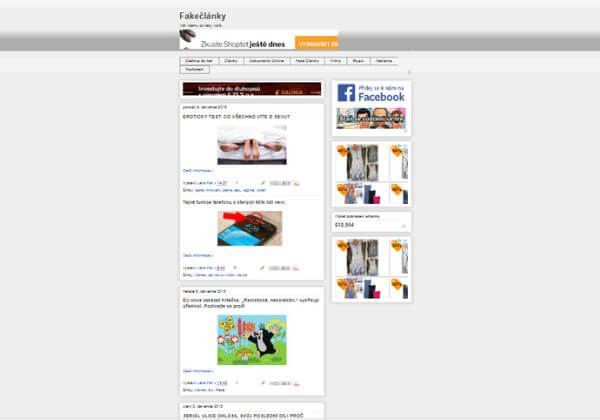 Publikuji PR článek na webu FakeClanky.cz