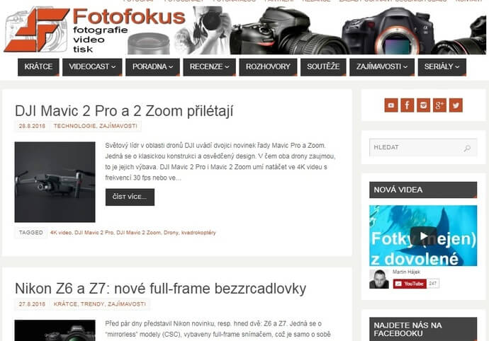 Publikujeme váš článek na webu o fotografii Fotofokus.cz