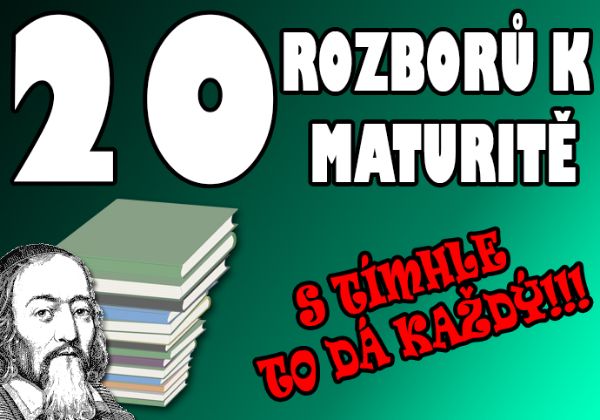 20 mnou podrobně zpracovaných rozborů knih k maturitě