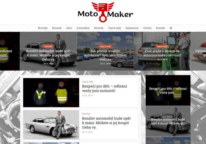 Publikace na Motomaker.cz