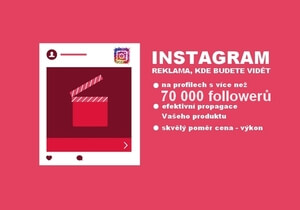 Reklama na Instagramu pro Váš produkt [70000+ followerů]