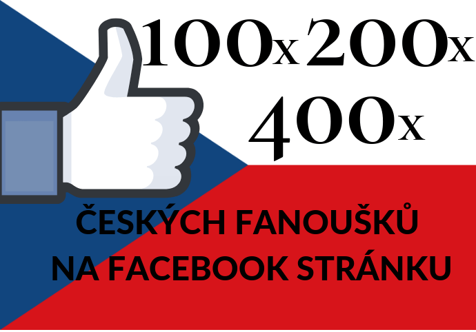 100 - 300 českých fanoušků na facebook stránku