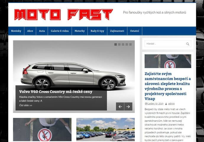 Publikace na Motofast.eu