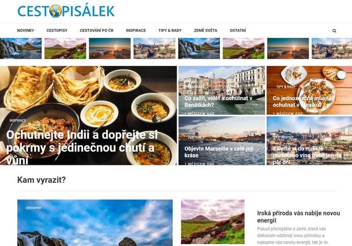 Publikace na Cestopisalek.cz
