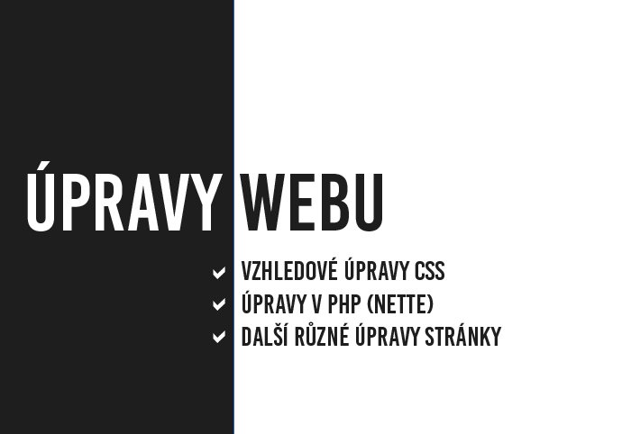 Úprava webové stránky