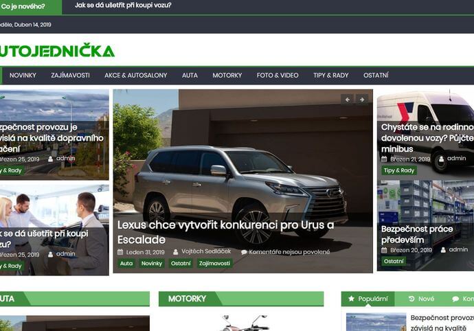 Publikace na Autojednicka.sk