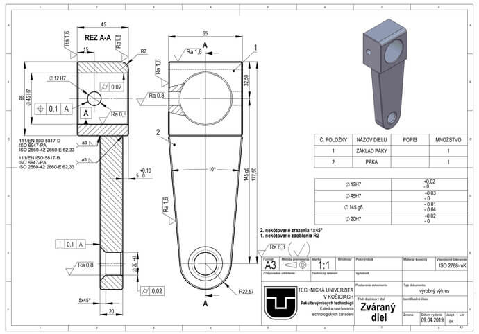 3D modelovanie-tvorba technickej dokumentácie 