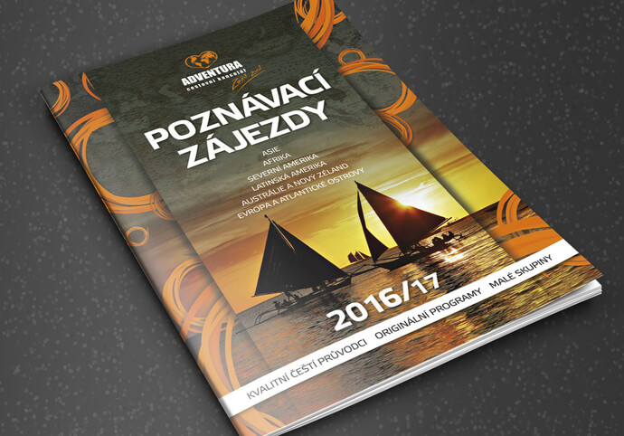 Zlom časopisu, letáky, katalogy