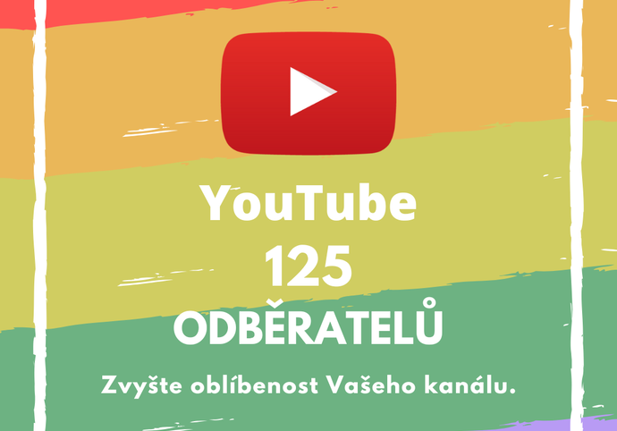 125 odběratelů pro Váš účet na YouTube