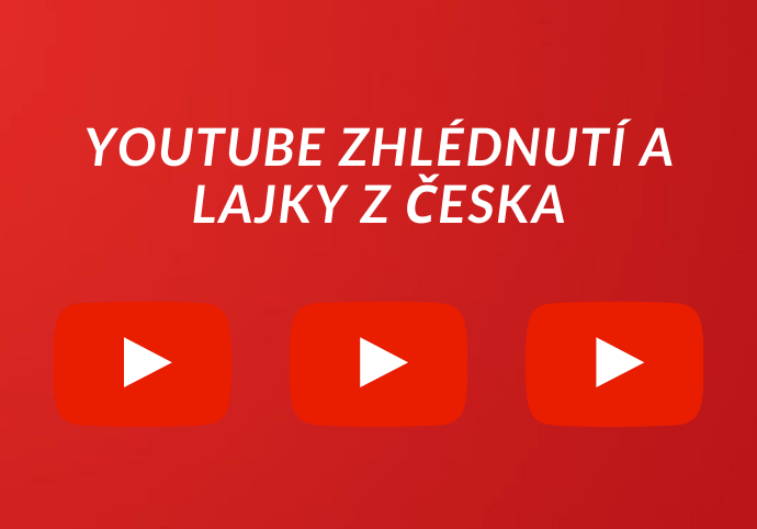 YouTube zhlédnutí a lajky z Česka