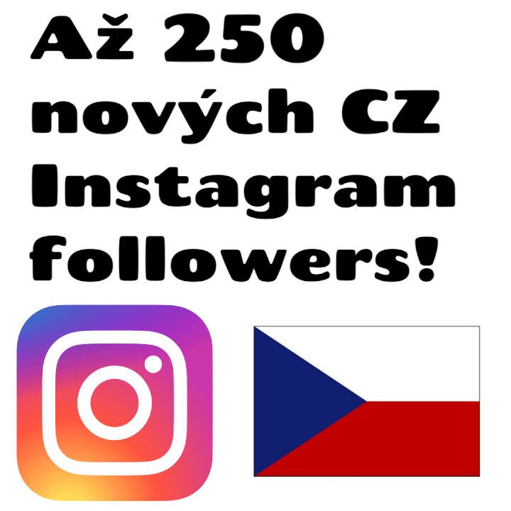 Až 150 nových CZ followers pro tvůj Instagram! 