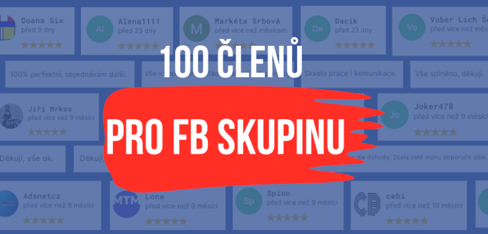 100+ nových členů pro FB skupinu (CZ/SK)