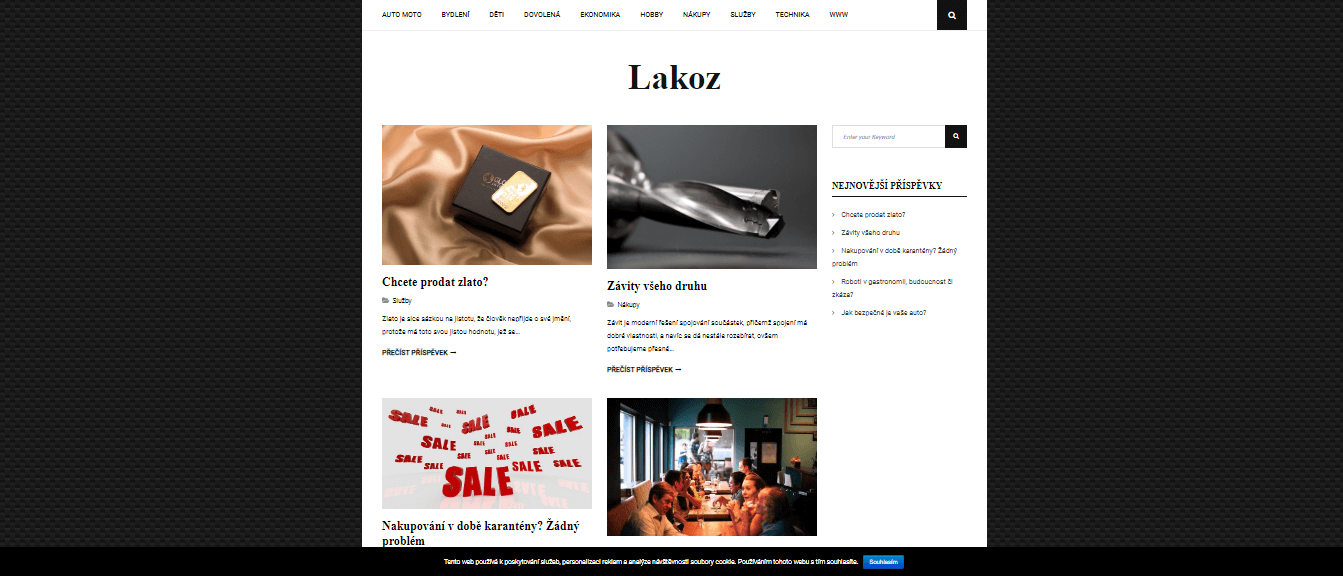 Publikace PR článku do magazínu lakoz.cz