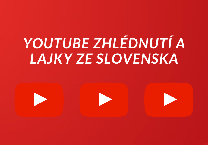 YouTube zhlédnutí a lajky ze Slovenska