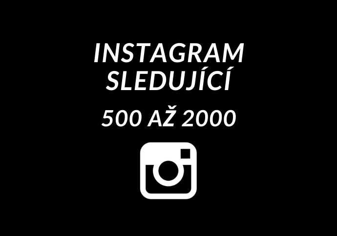 Instagram sledující - až 2000
