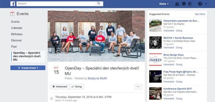 Rozeslání události, odkazu (web, příspěvek...) FB -4000 lidí