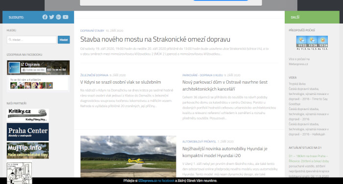 Publikace Vašeho článku na webu dopravního zaměření