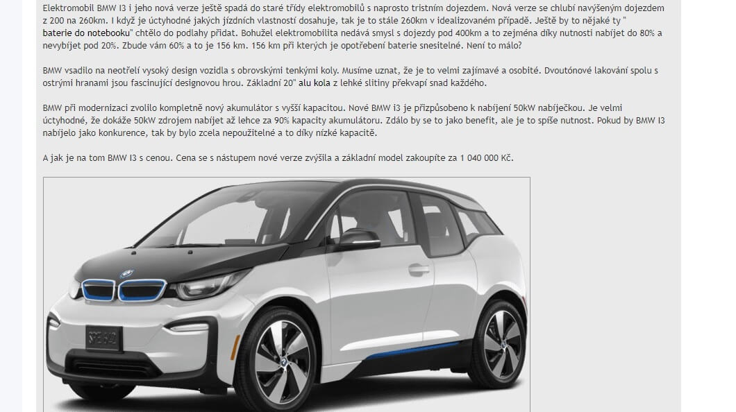 Publikace 3ks PR článku na automobilových klubech