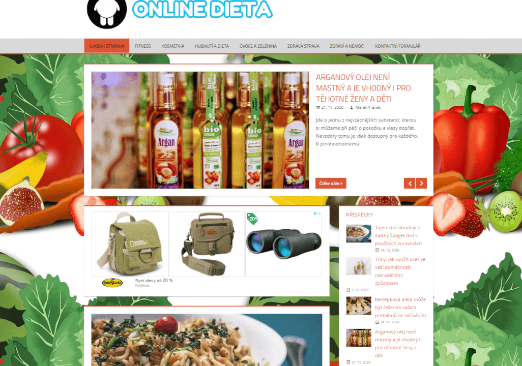 Publikace článku na online-dieta.cz