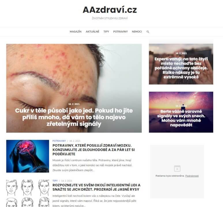 PR článek na AAzdravi.cz - přední web o zdraví v ČR