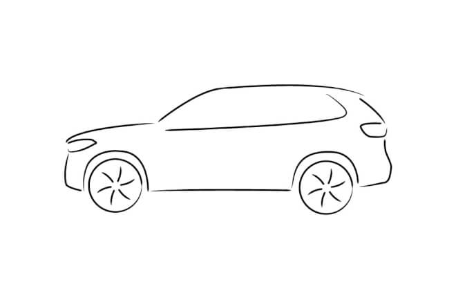 Jednoduchý nákres auta