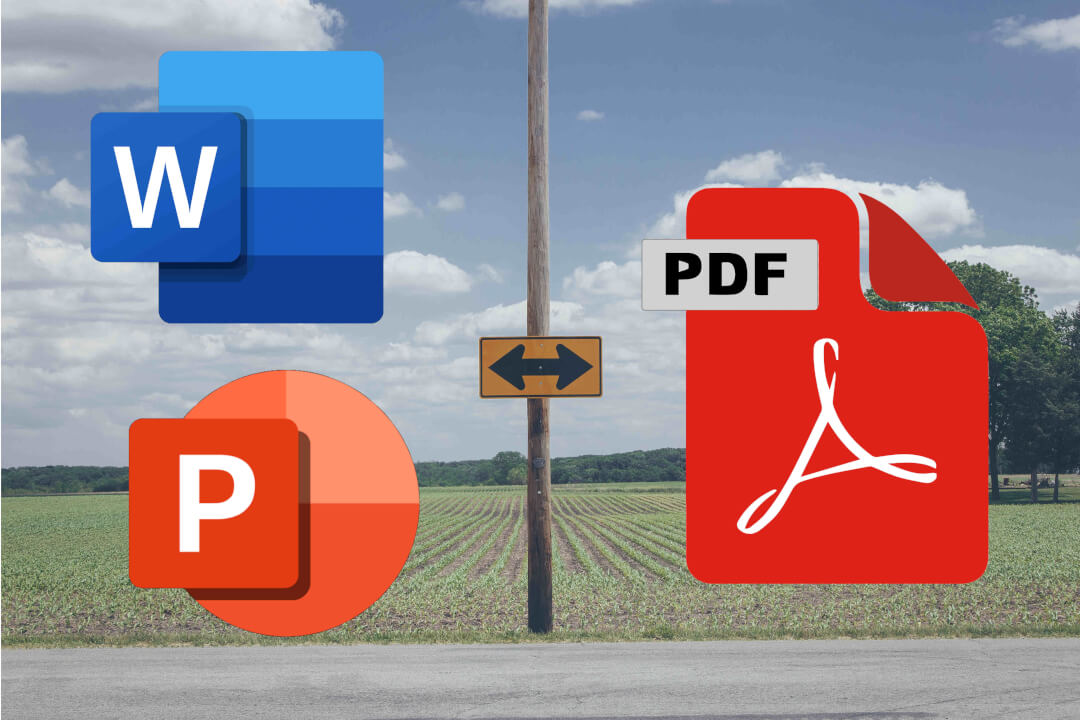 Převod PDF na dokument MS Office (Word/Powerpoint)