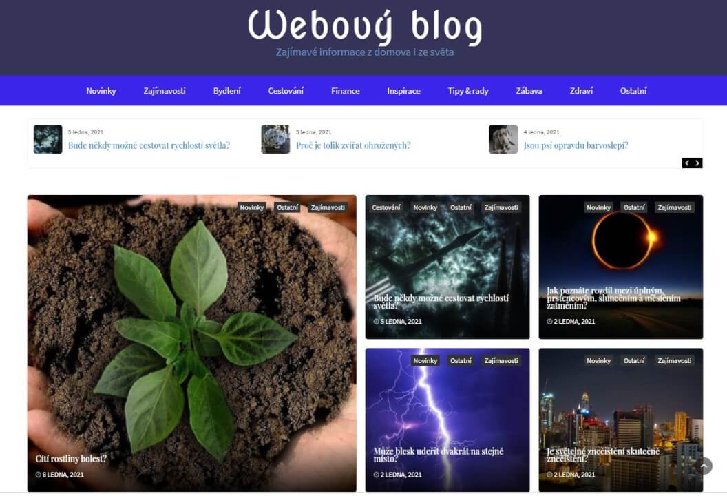 Publikace na w-blog.cz