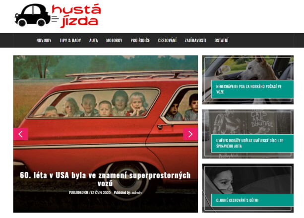 Publikace na hustajizda.cz