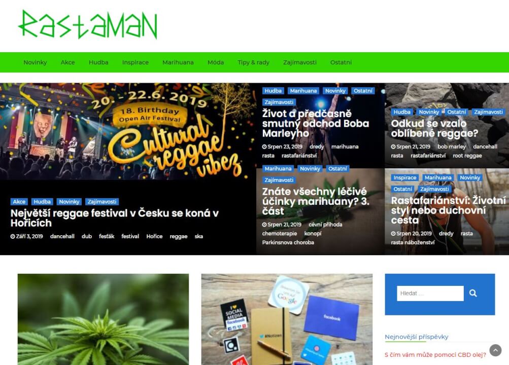 Publikace na Rastaman.cz