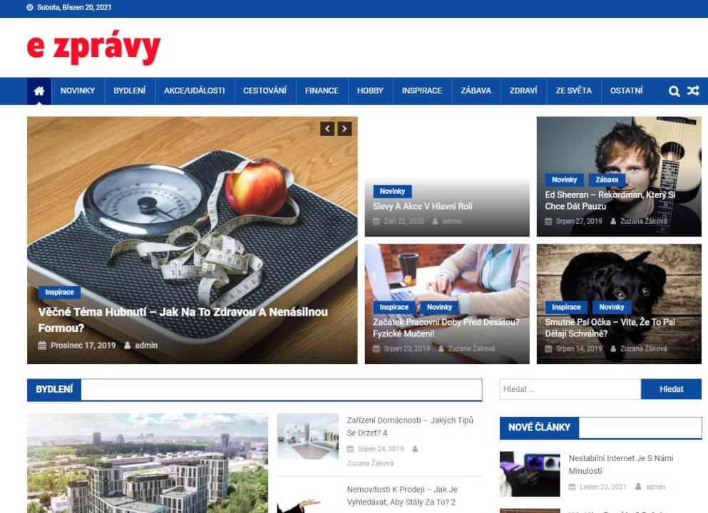 Publikace na Ezpravy.eu