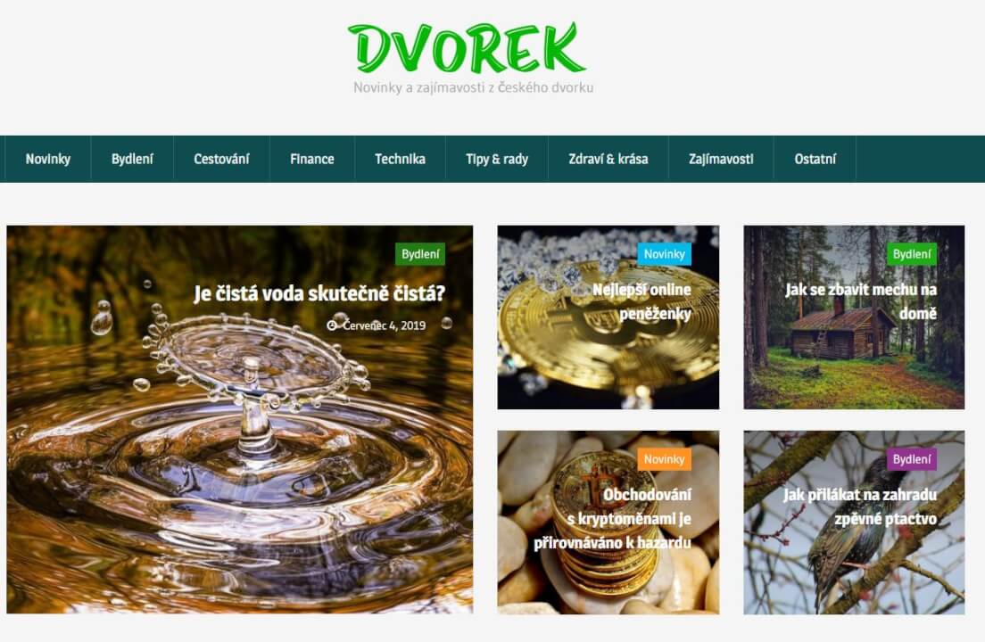 Publikace na Dvorek.eu