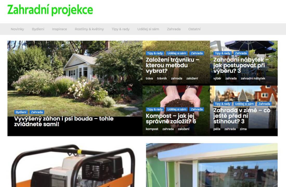 Publikace na Zahradniprojekce.cz