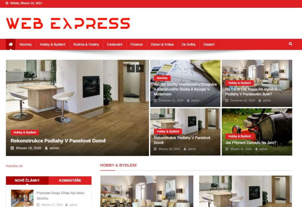 Publikace na Webexpress.sk