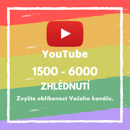 1500 až 6000 zhlédnutí pro Vaše video na YouTube